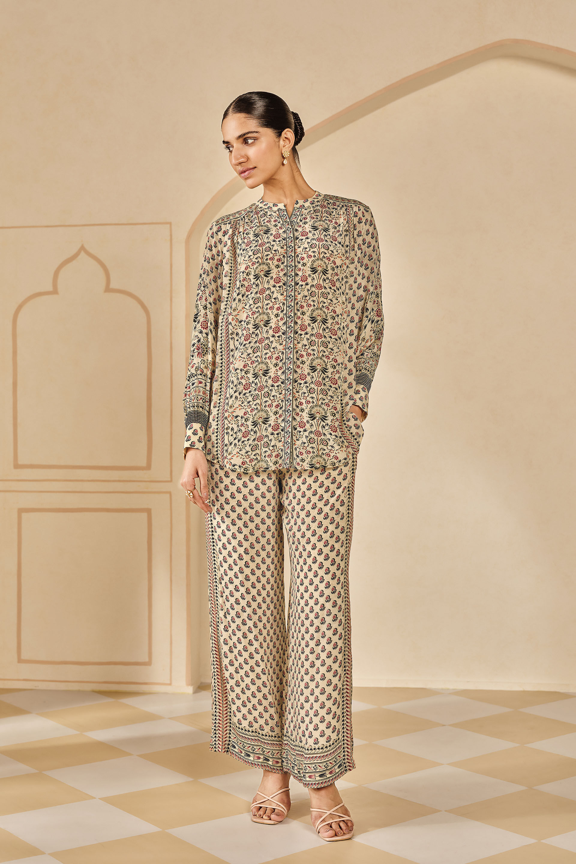 Chenoa Printed Co-ord - Ivory